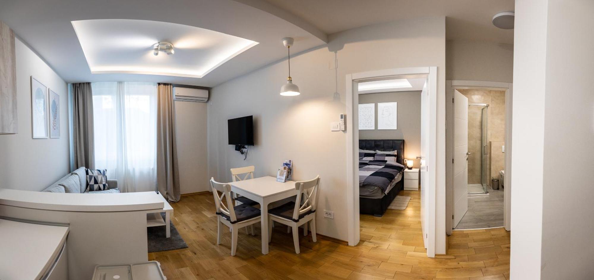 Black & White Apartment ซูโบติกา ภายนอก รูปภาพ
